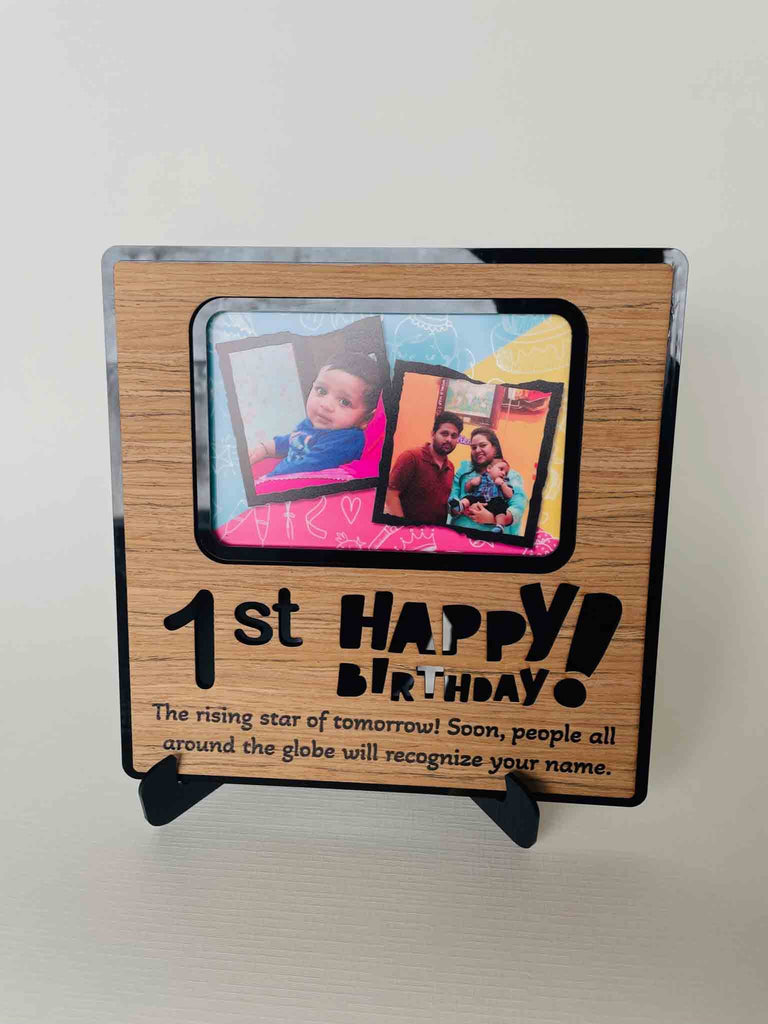 Desk birthday frame - Bubbly Decors