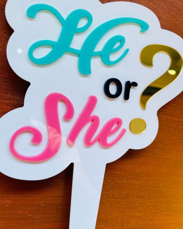 cake topper baby shower - Bubbly Decors