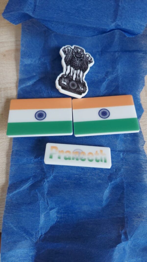 india flag badges set - Bubbly Decors