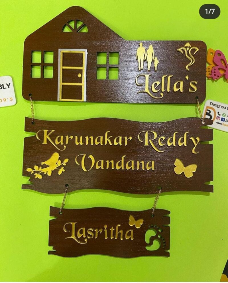 Name Board 3 steps - Bubbly Decors