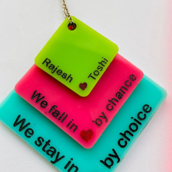Keychain for couple - Bubbly Decors