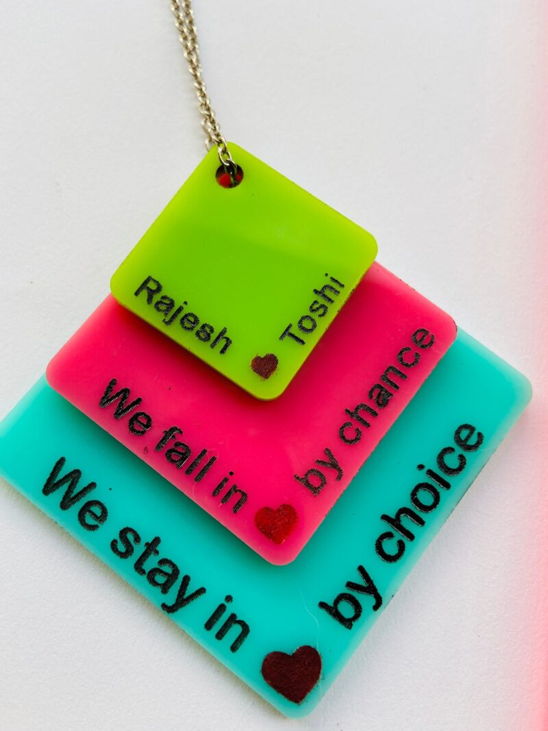 Keychain for couple - Bubbly Decors