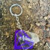 keychain diamond shaped name - Bubbly Decors