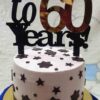 Cake topper 60 years - Bubbly Decors
