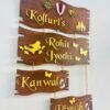 lord venkateswara themed name board - Bubbly Decors