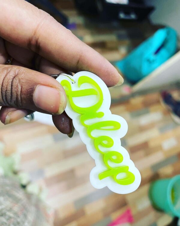 name keychain - Bubbly Decors