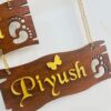 lord venkateswara themed name board - Bubbly Decors