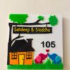 Name Board Elephants themed - Bubbly Decors