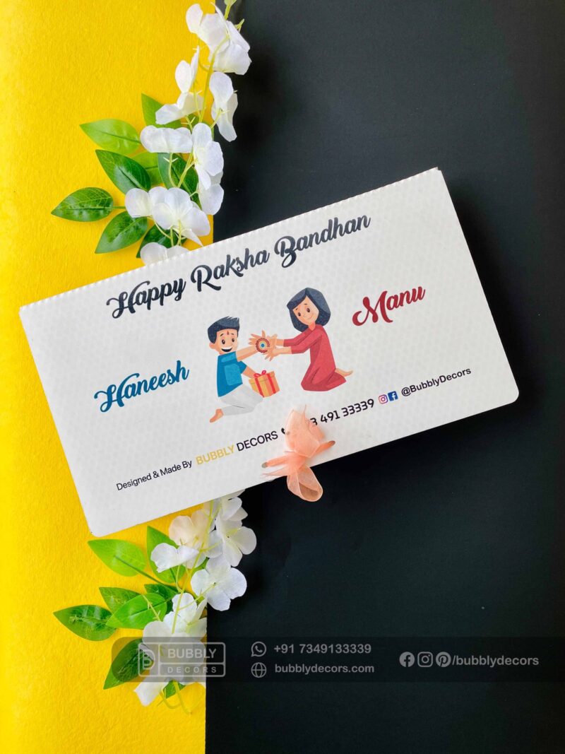 Bro Frame Rakhi combo - Bubbly Decors