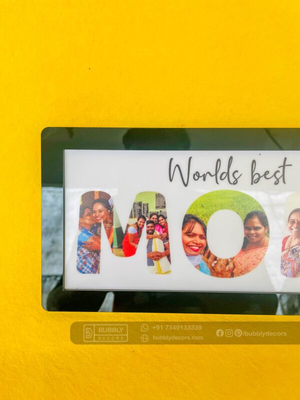 Worlds best mom frame - Bubbly Decors