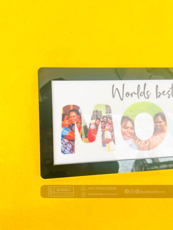 Worlds best mom frame - Bubbly Decors