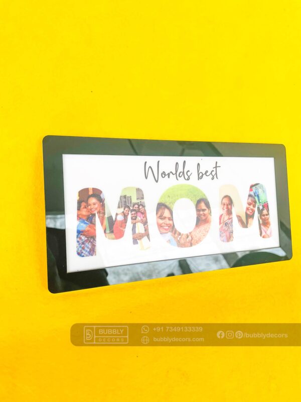 Worlds best mom frame - Bubbly Decors