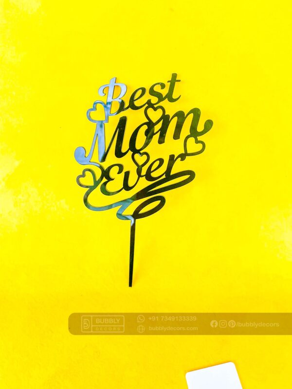 FullSizeRender_119 Cake topper best mom - Bubbly Decors
