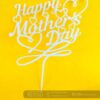 Mothers day cake topper white - Bubbly Decors