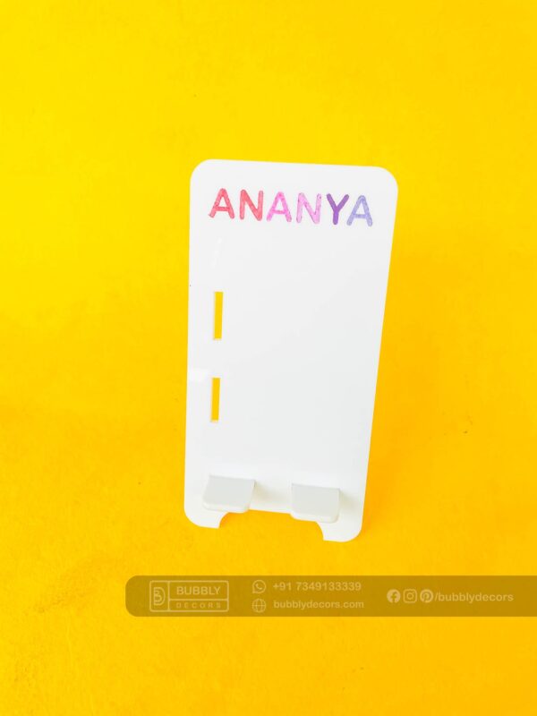 Mobile stand colour name - Bubbly Decors