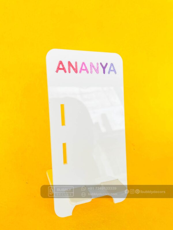 Mobile stand colour name - Bubbly Decors