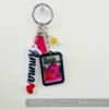 Name photo frame keychain - Bubbly Decors