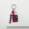 Name photo frame keychain - Bubbly Decors