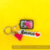 Name photo frame keychain - Bubbly Decors