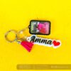 Name photo frame keychain - Bubbly Decors