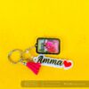 Name photo frame keychain - Bubbly Decors