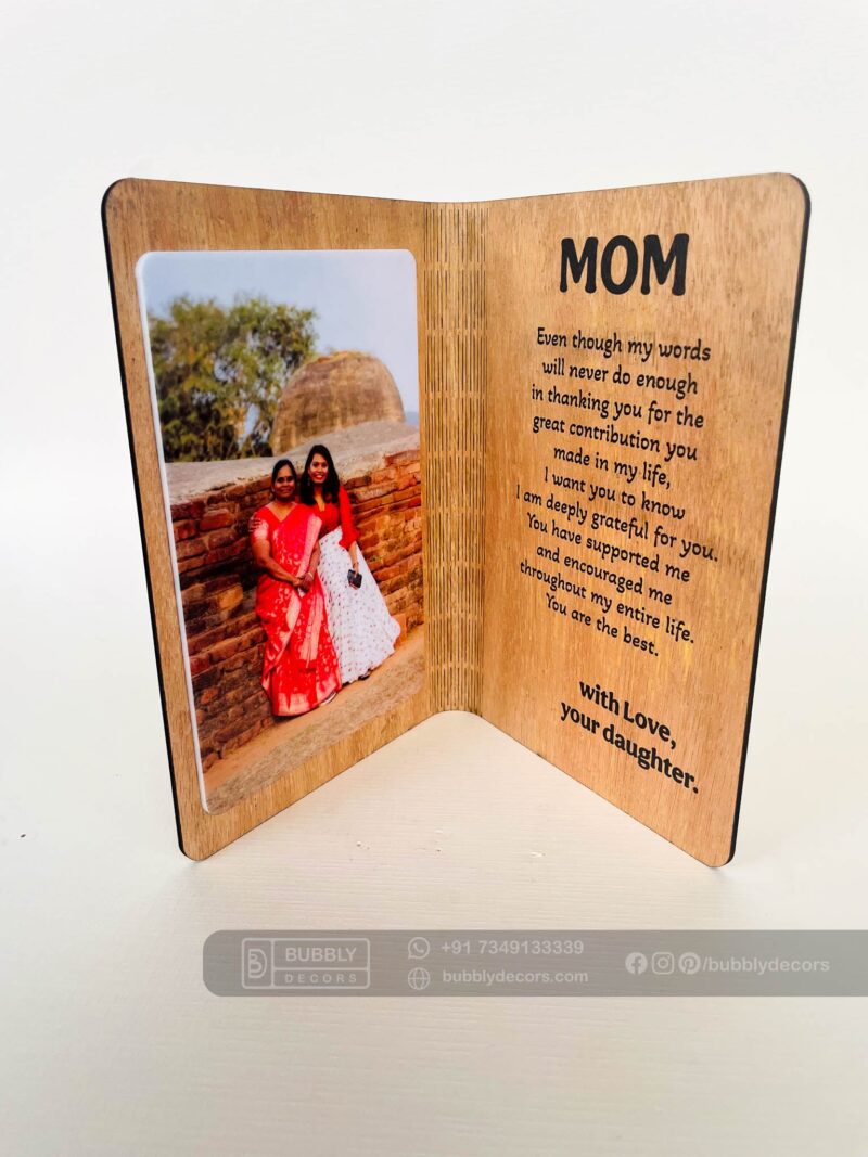 wood greeting mother - Bubbly Decors