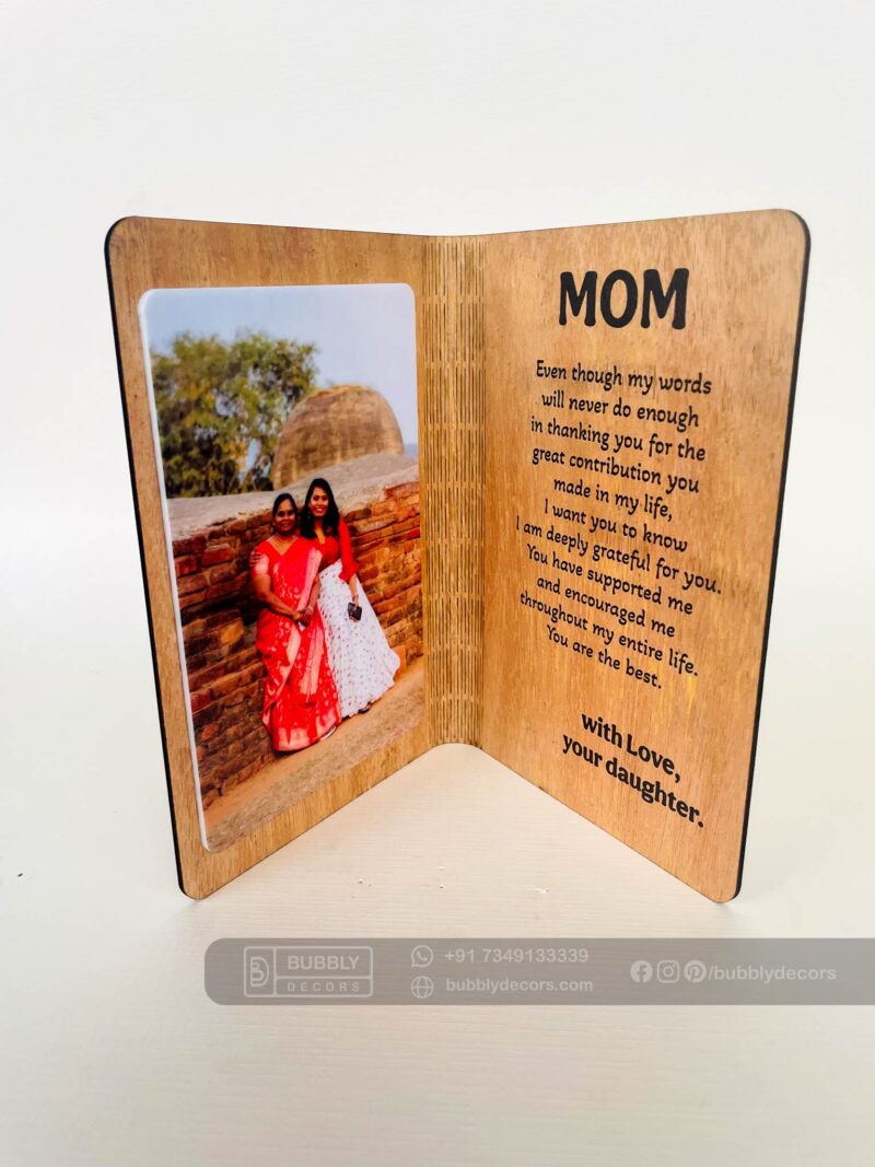 wood greeting mother - Bubbly Decors