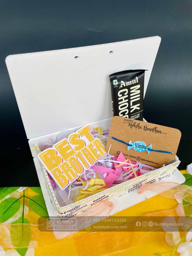 Best Brother Magnet Rakhi Combo - Bubbly Decors