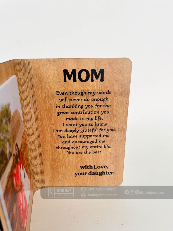 wood greeting mother - Bubbly Decors