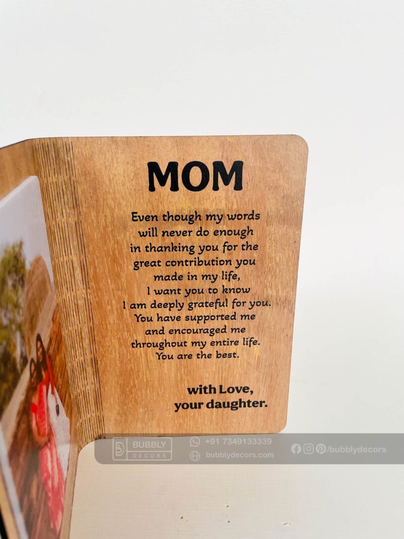 wood greeting mother - Bubbly Decors