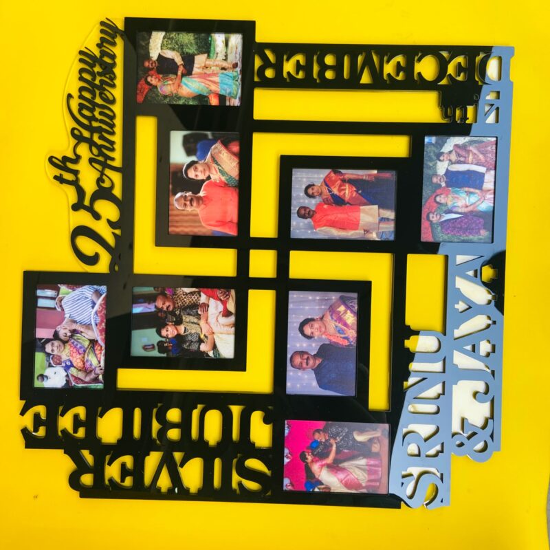 Custom made couple frame - Bubbly Decors