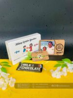 Wood magnet Rakhi combo - Bubbly Decors
