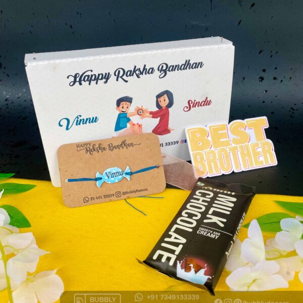Best Brother Magnet Rakhi Combo - Bubbly Decors
