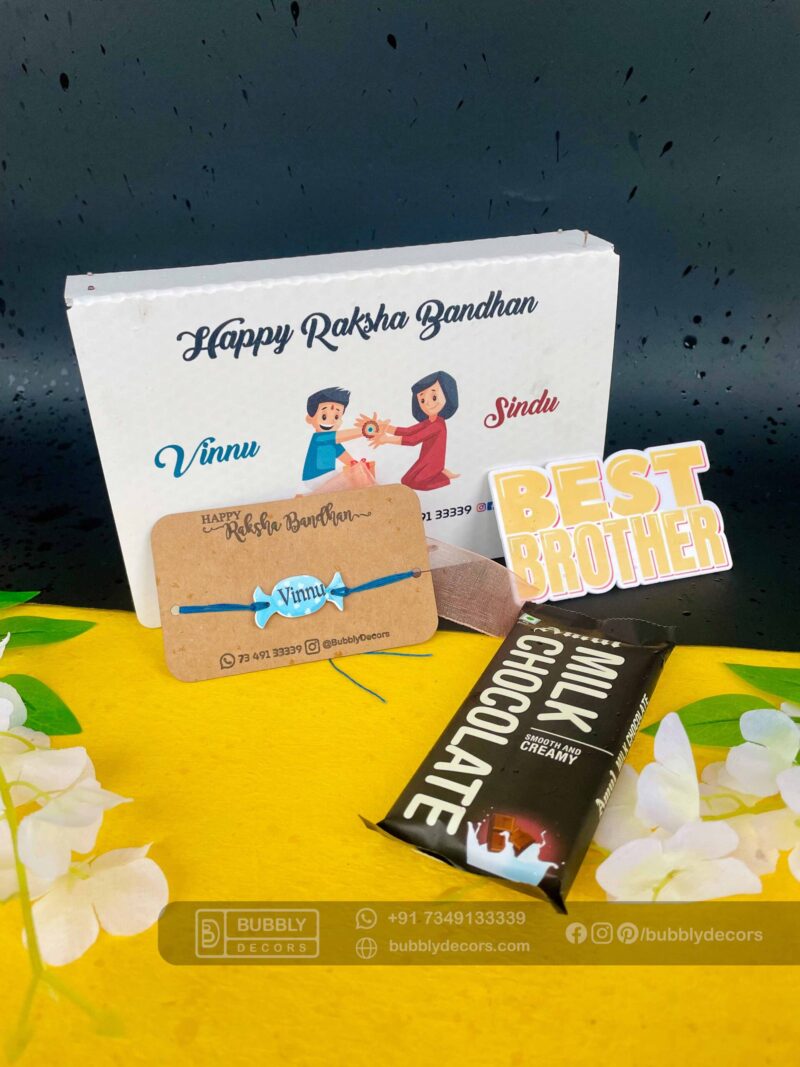 Best Brother Magnet Rakhi Combo - Bubbly Decors