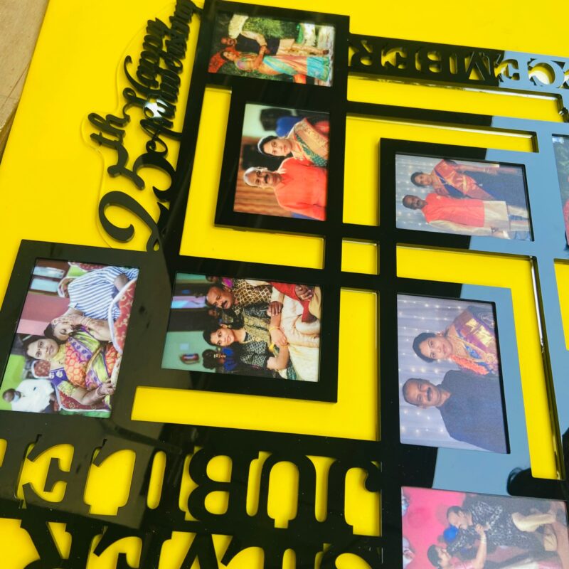Custom made couple frame - Bubbly Decors