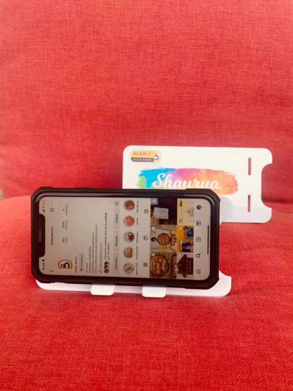 Mobile Stand with Name - Bubbly Decors