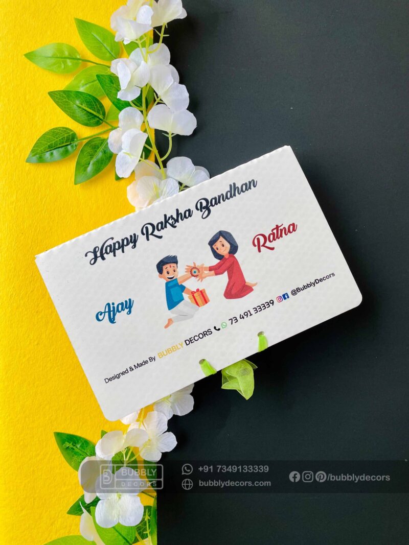 Wood magnet Rakhi combo - Bubbly Decors