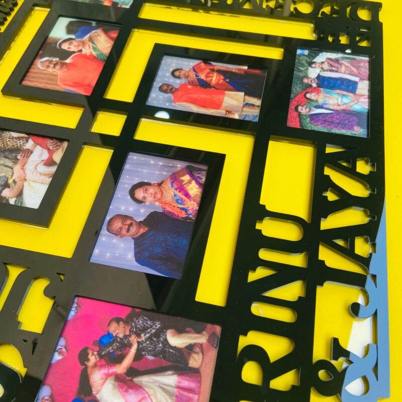 Custom made couple frame - Bubbly Decors
