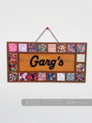 Name board pattern tiles - Bubbly Decors