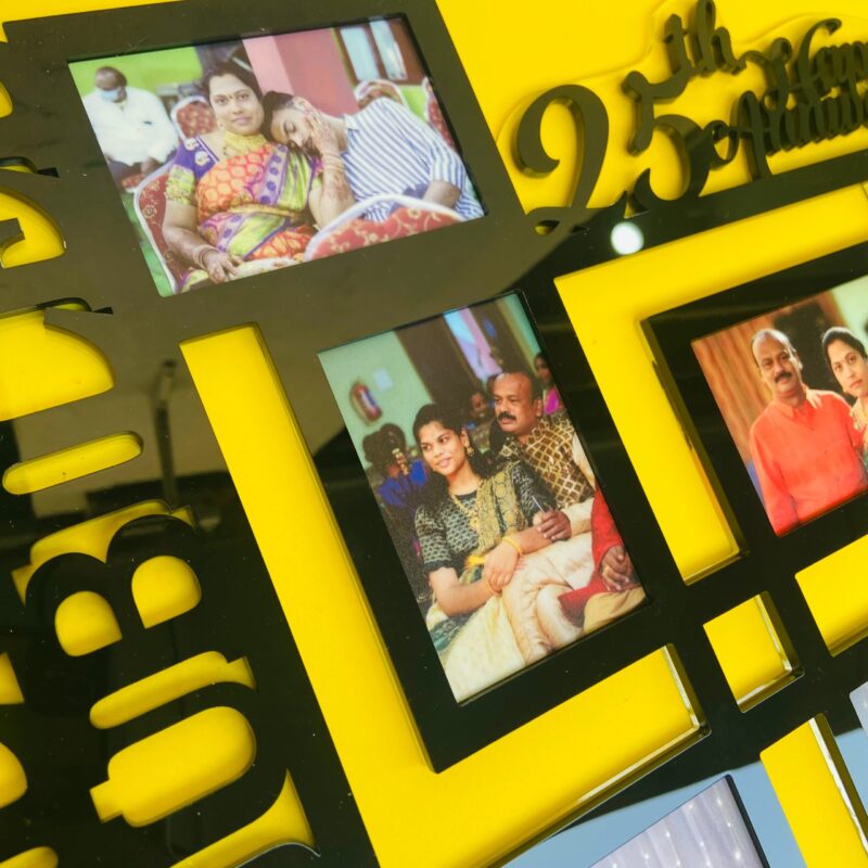 Custom made couple frame - Bubbly Decors