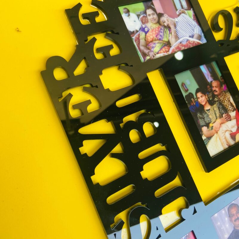 Custom made couple frame - Bubbly Decors