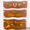 Name board wood 3 steps Venkateswara theme - Bubbly Decors