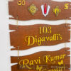 Name board wood 3 steps Venkateswara theme - Bubbly Decors