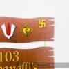 Name board wood 3 steps Venkateswara theme - Bubbly Decors