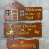 name board welcome nest - Bubbly Decors