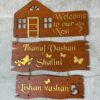 name board welcome nest - Bubbly Decors