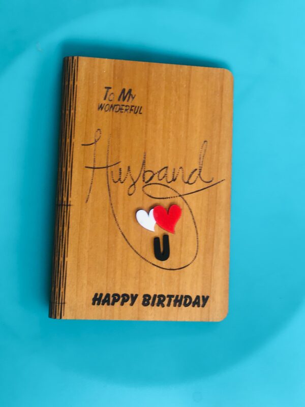 Husband wood greeting - Bubbly Decors