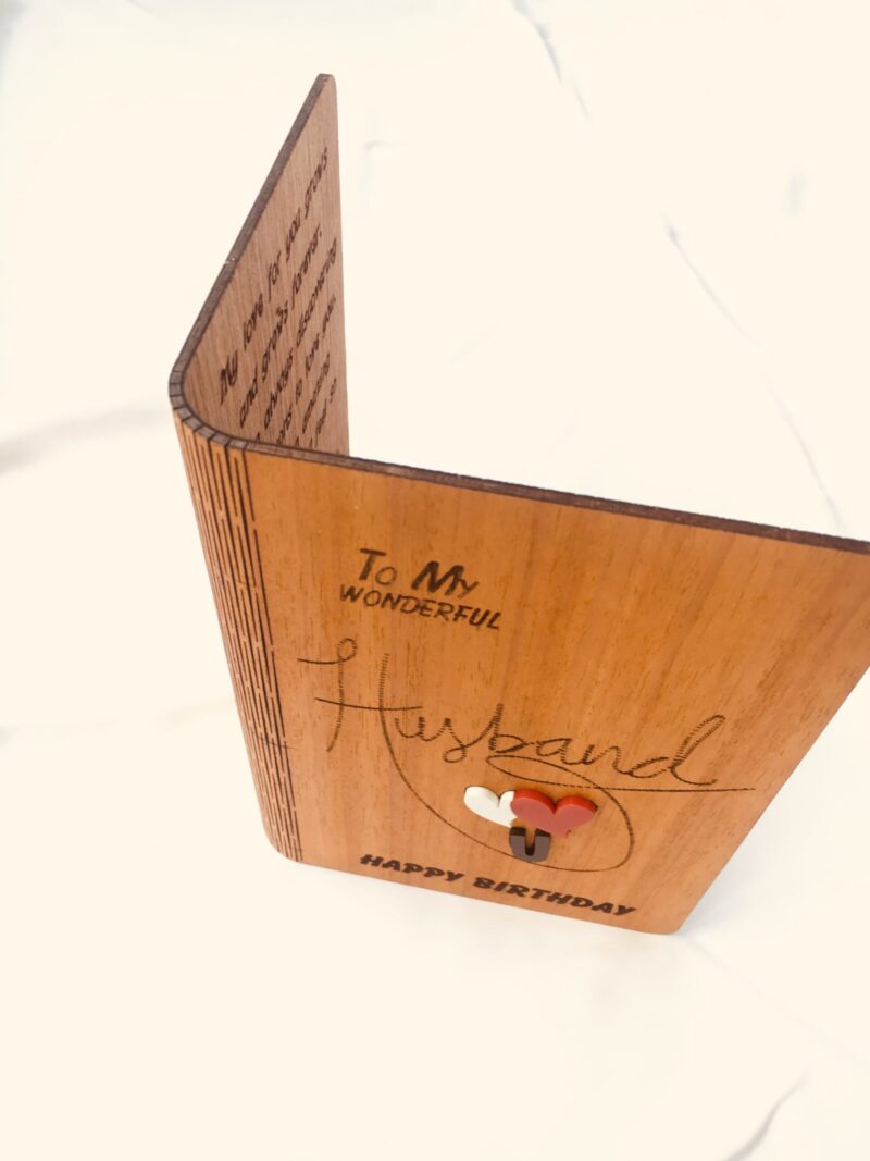 Husband wood greeting - Bubbly Decors