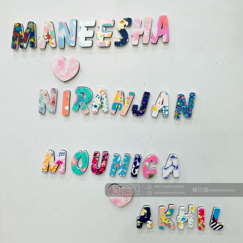 Alphabet Magnets - Bubbly Decors