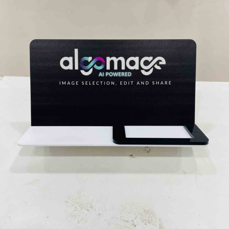 Visiting cards stand with brand or name - Bubbly Decors